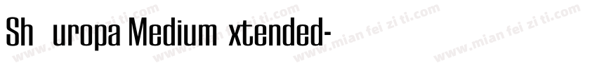Sh Europa MediumExtended字体转换